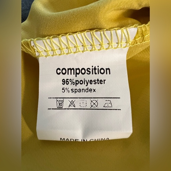 NWT CTU One-Shoulder Chartreuse Satin Dress - Picture 4 of 5